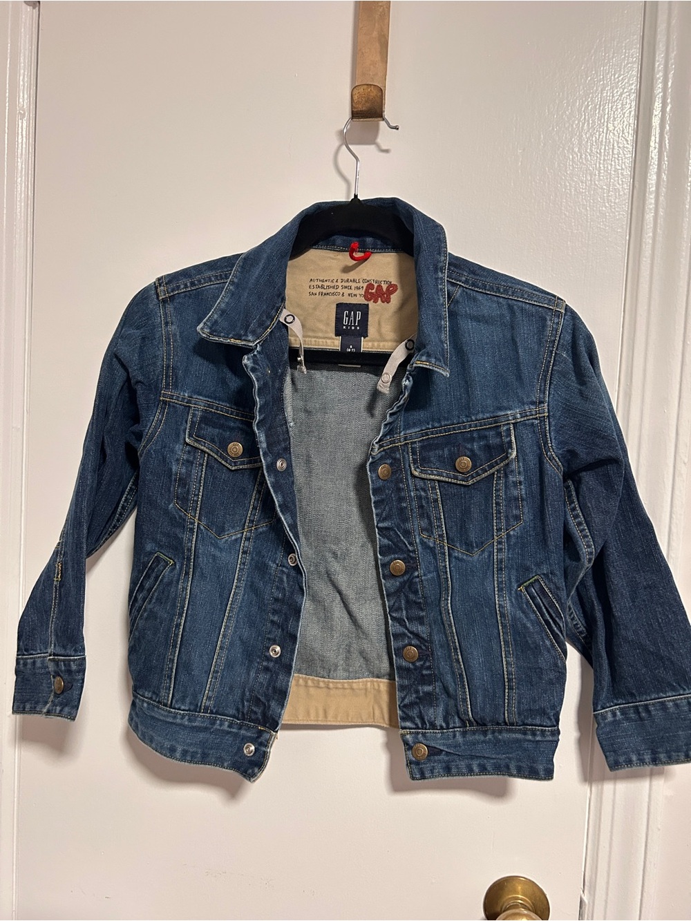 GAP Kids Dark Blue Denim Trucker Jacket